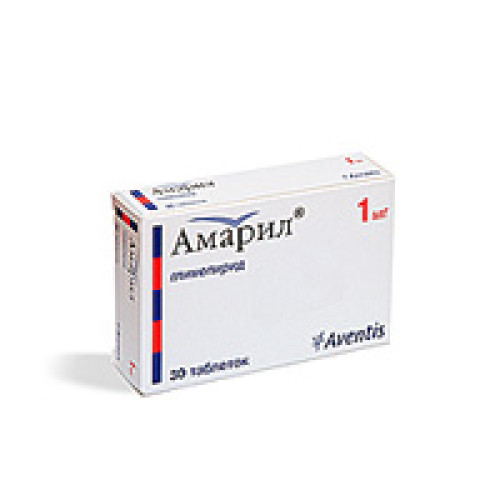 Амарил таблетки 1 мг 30 шт.