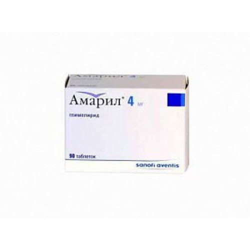 Амарил таблетки 4 мг 90 шт.