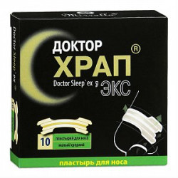 Антихрап Доктор Храп-Экс Пластырь для носа малый/средний 10 шт.