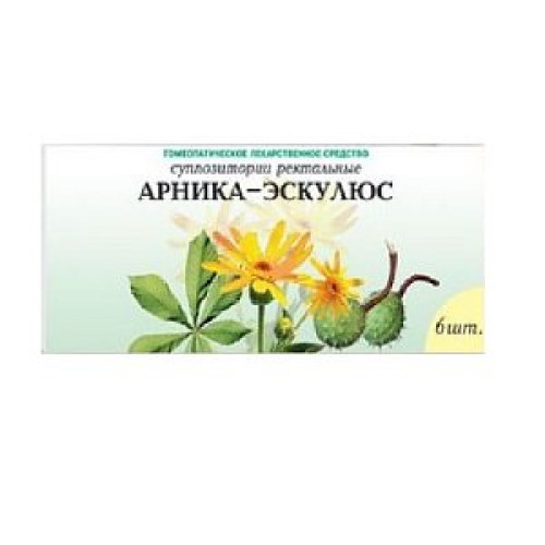Арника-Эскулюс суппозитории ректальные 6 шт. Арника-Эскулюс суппозитории ректальные 6 шт.