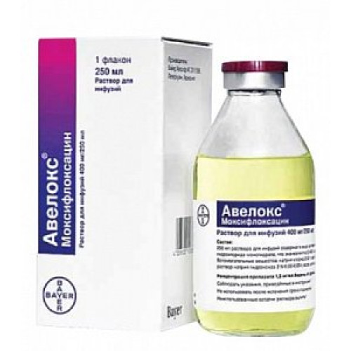 Авелокс раствор для инфузий 400 мг флакон 250 мл 1 шт. Bayer [Байер]