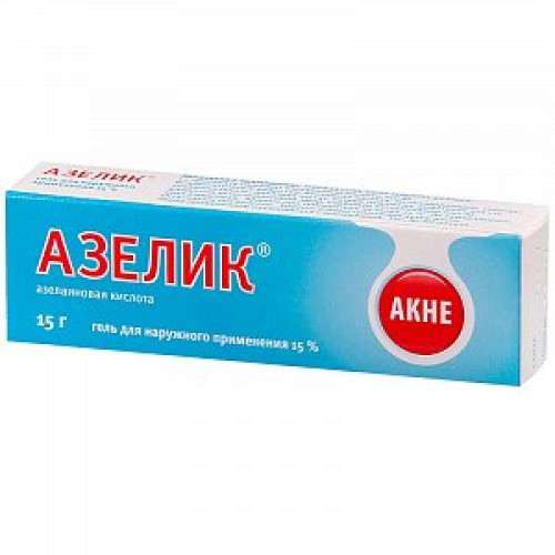 Азелик гель для наружного применения 15% туба 15 г Азелик гель для наружного применения 15% туба 15 г
