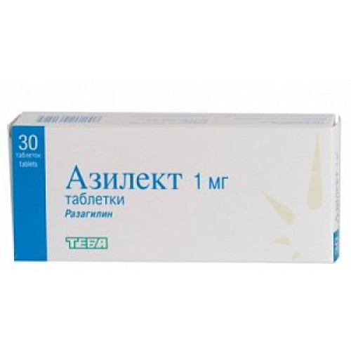 Азилект таблетки 1 мг 30 шт.