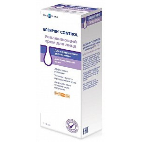 Базирон контроль крем для лица SPF15 увлажняющий 118 мл