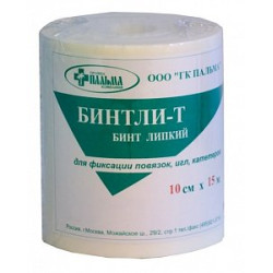 Бинтли-Т бинт липкий 10смx15м рулон