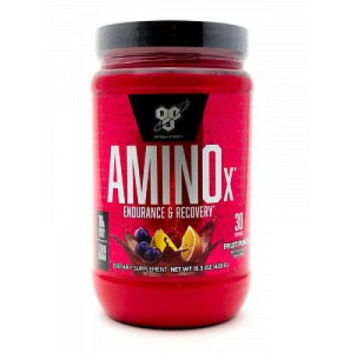 BSN AminoX Аминокислоты BCAA порошок 435 г со вкусом фруктовый пунш BSN AminoX Аминокислоты BCAA порошок 435 г со вкусом фруктовый пунш
