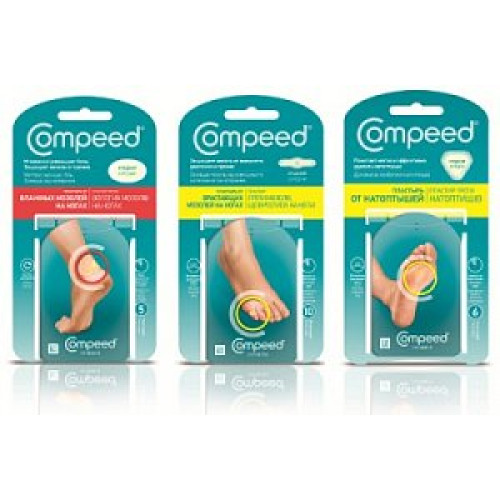 Compeed Пластырь против сухих мозолей на ногах 6 шт.