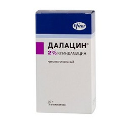 Далацин крем вагинальный 2% туба 20 г с аппликаторами 3 шт. Далацин крем вагинальный 2% туба 20 г с аппликаторами 3 шт.