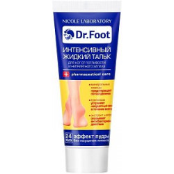 Dr.Foot Тальк жидкий интенсивный от потливости и неприятного запаха для ног 75 мл Dr.Foot Тальк жидкий интенсивный от потливости и неприятного запаха для ног 75 мл