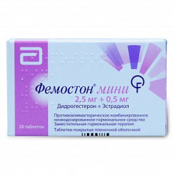 Фемостон мини таблетки покрытые пленочной оболочкой 2,5 мг + 0,5 мг 28 шт. Фемостон мини таблетки покрытые пленочной оболочкой 2,5 мг + 0,5 мг 28 шт.