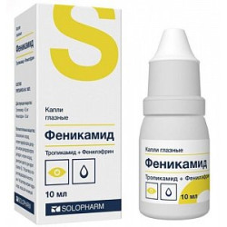 Феникамид капли глазные 8 мг+50 мг флакон-капельница 10 мл