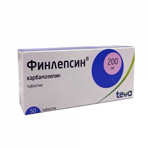 Финлепсин таблетки 200 мг 50 шт. Финлепсин таблетки 200 мг 50 шт.