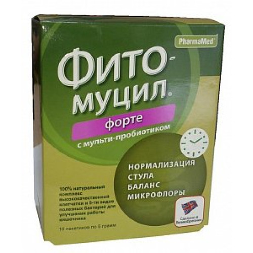 Фитомуцил Форте порошок для приема внутрь пакетики по 5 г 10 шт. Фитомуцил Форте порошок для приема внутрь пакетики по 5 г 10 шт.