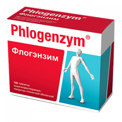 Флогэнзим таблетки кишечнорастворимые покрытые пленочной оболочкой 100 шт.