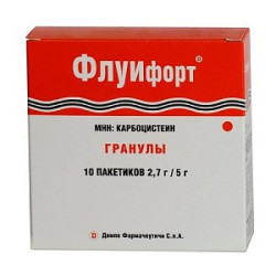 Флуифорт гранулы для приготовления суспензии для приема внтурь 2,7 г/5 г пакетики 10 шт. Флуифорт гранулы для приготовления суспензии для приема внтурь 2,7 г/5 г пакетики 10 шт.