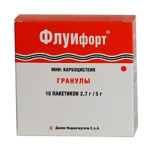 Флуифорт гранулы для приготовления суспензии для приема внтурь 2,7 г/5 г пакетики 10 шт. Флуифорт гранулы для приготовления суспензии для приема внтурь 2,7 г/5 г пакетики 10 шт.