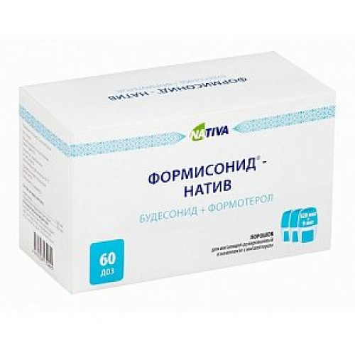 Формисонид-Натив капсулы с порошком для ингаляций 320 мкг+9 мкг/доза 60 шт.