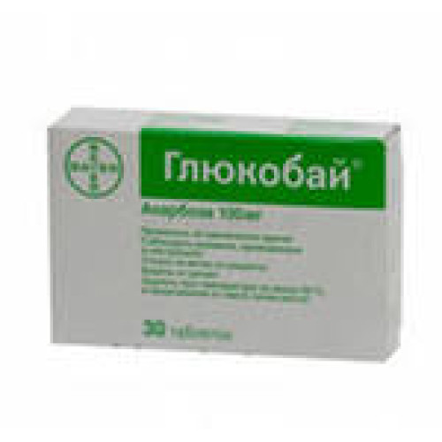 Глюкобай таблетки 100 мг 30 шт.