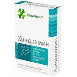 Хондрамин таблетки покрытые кишечнорастворимой оболочкой 10 мг 40 шт. (БАД) Хондрамин таблетки покрытые кишечнорастворимой оболочкой 10 мг 40 шт. (БАД)