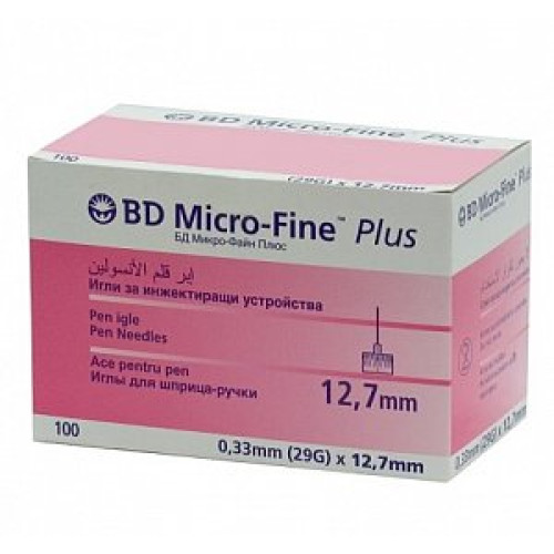 Иглы Micro-Fine+ 29G 0,33х12,7 мм 100 шт.