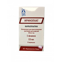 Ириноплат концентрат для приготовления раствора для инфузий 10 мг/мл флакон 15 мл