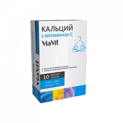 Кальций+Витамин С таблетки шипучие 4,2 г 10 шт. Виавит Кальций+Витамин С таблетки шипучие 4,2 г 10 шт. Виавит