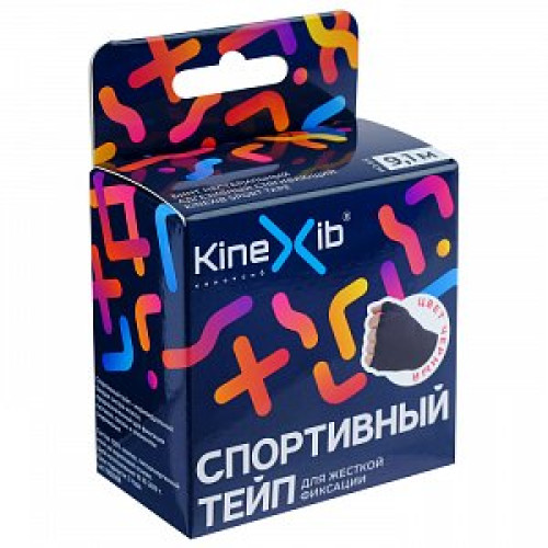 Кинезио-тейп Sport эластичный стягивающий Черный 3,8 смх9,1 м Kinexib Кинезио-тейп Sport эластичный стягивающий Черный 3,8 смх9,1 м Kinexib