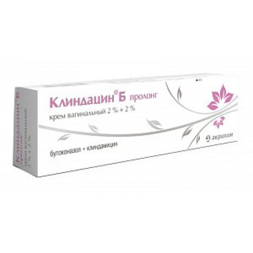 Клиндацин Б Пролонг крем вагинальный 2%+2% 20 г Акрихин
