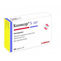 Конкор таблетки покрытые пленочной оболочкой 5 мг 90 шт.