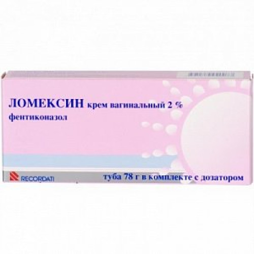 Ломексин крем для вагинального и наружного применения 2% тубы 78 г