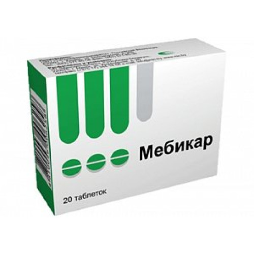 Мебикар таблетки 500 мг 20 шт.
