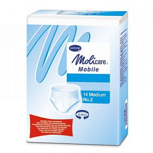 MoliCare Mobile Подгузники-трусики для взрослых L 2 шт. (100-150см) MoliCare Mobile Подгузники-трусики для взрослых L 2 шт. (100-150см)