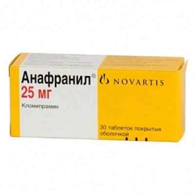 Анафранил таблетки покрытые оболочкой 25 мг 30 шт.