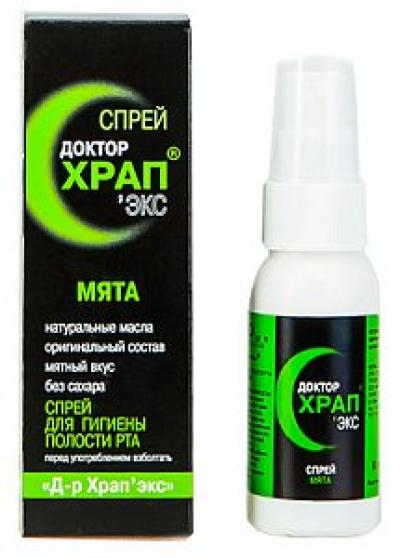Антихрап Доктор Храп-Экс Спрей для гигиены полости рта Мята 60 мл