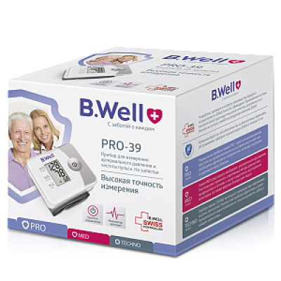 B.Well Тонометр PRO-39 автомат на запястье