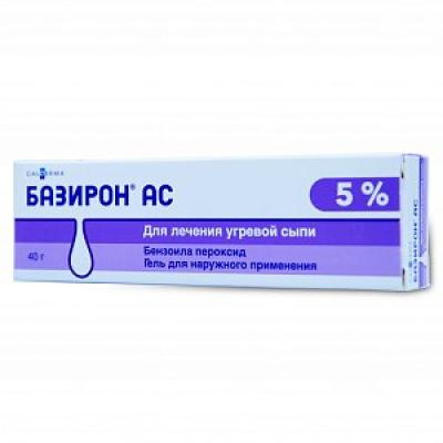 Базирон АС гель для наружного применения 5% туба 40 г