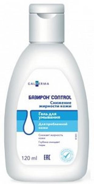 Базирон контроль гель для умывания снижающий жирность кожи 120 мл