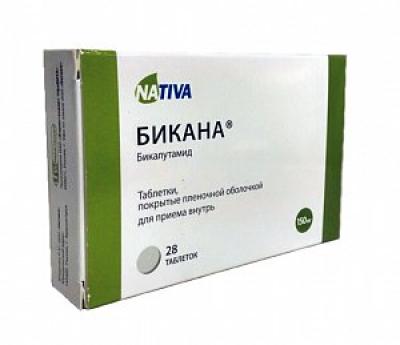 Бикана таблетки покрытые пленочной оболочкой 150 мг 28 шт.