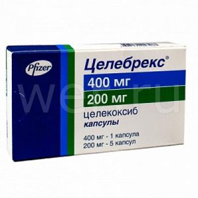 Целебрекс капсулы 400 мг 1 шт.+200 мг 5 шт.