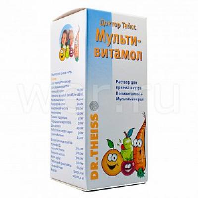 Доктор Тайсс Мультивитамол раствор для приема внутрь 200 мл