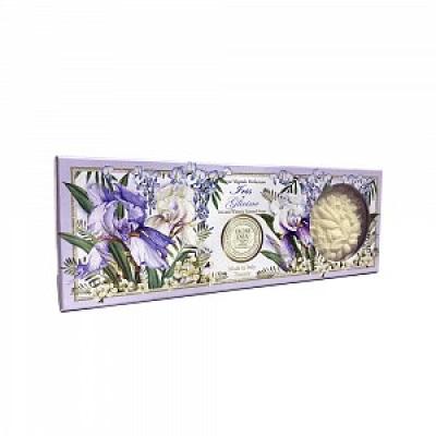 Fiori Dea Набор Мыло Ирис и Глициния 125 г 3 шт.  коробка картон
