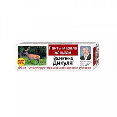 Валентина Дикуля Панты Марала бальзам 100 мл
